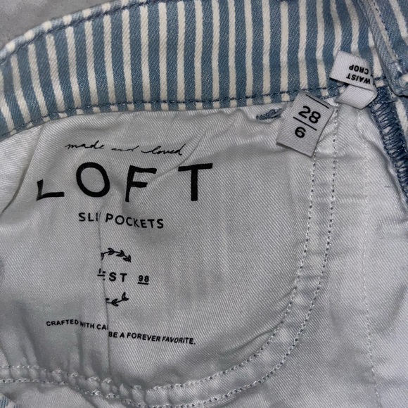 LOFT striped jeans - Picture 4 of 5